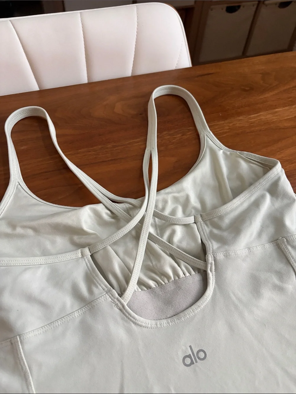 Alo Yoga Tank Top Built in Bra Mint Green Size Large